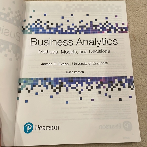 Business analytics by James R. Evans 3rd edition - Picture 8 of 8